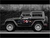 american flag splash vinyl graphics on black wrangler jeep
